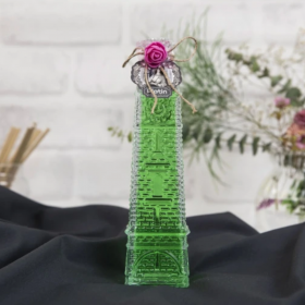 Platin 300 ml. Balıkesir Saat Kulesi Cam Şişe Zeytin Çiçeği Kolonyası